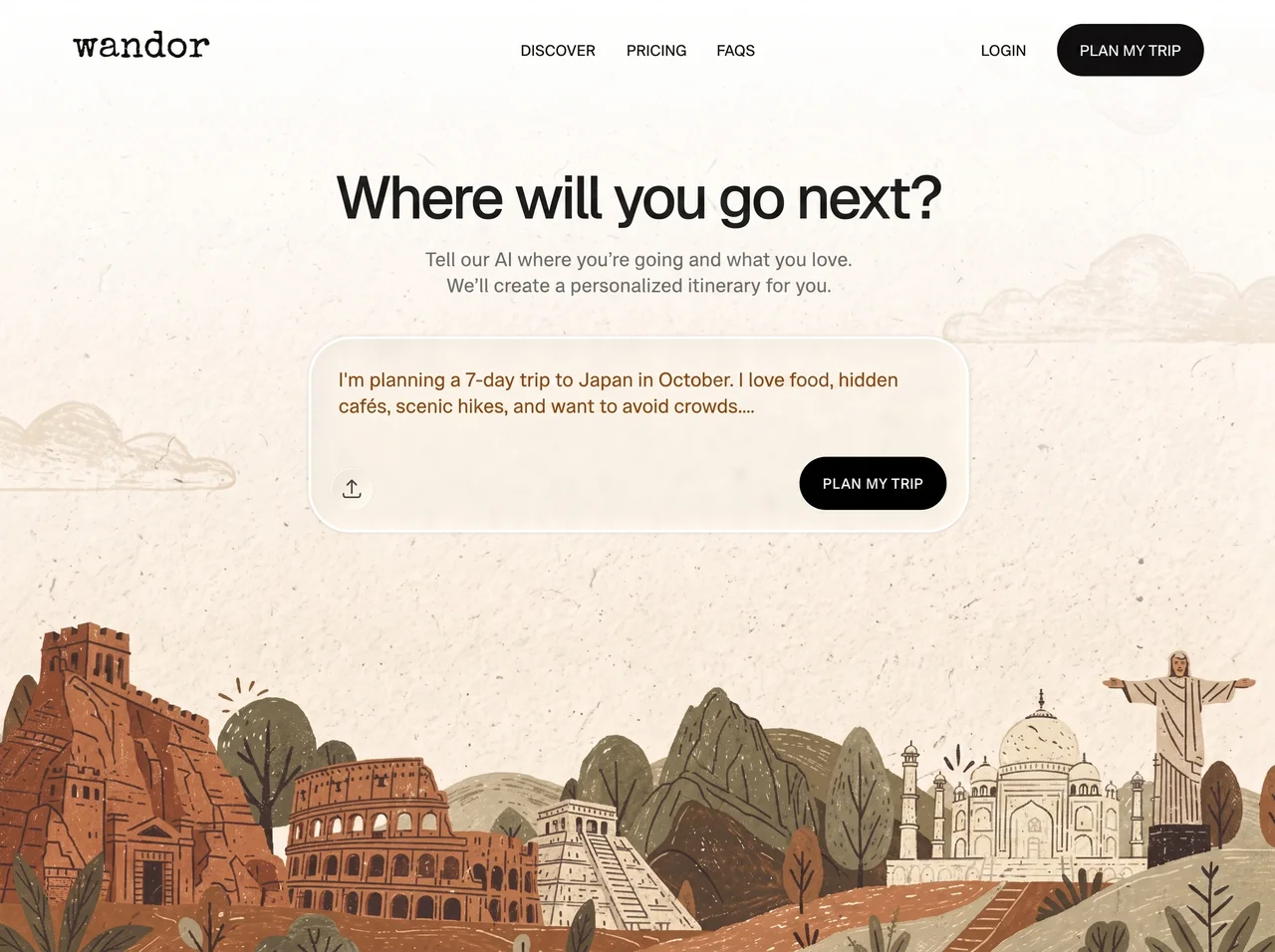 ai trip planner 预览